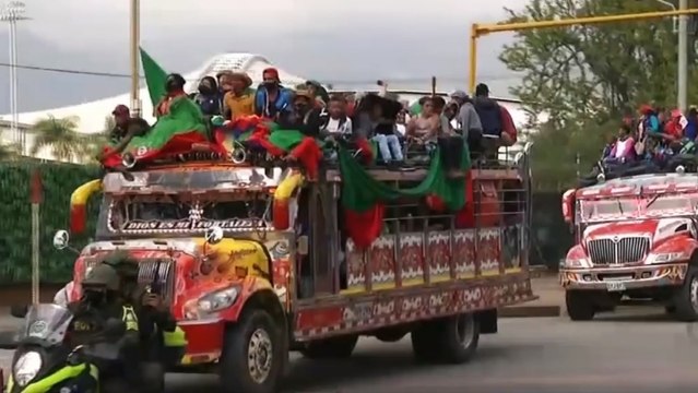 La minga indígena ya salió de Cali rumbo a Bogotá