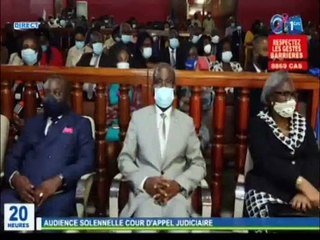 RTG/Audience Solennelle de l’installation du procureur général du premier président et autre magistrats  de cour d’appel judiciaire au palais de justice