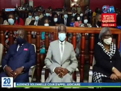 RTG/Audience Solennelle de l’installation du procureur général du premier président et autre magistrats de cour d’appel judiciaire au palais de justice