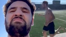 Klay Thompson Shows Off Insane Speed Running Sprints Just 1 Year After Tearing His ACL