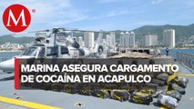 Marina asegura 95 bultos con cocaína en Acapulco