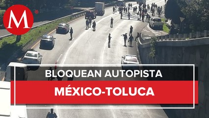Pobladores de Tepexoyuca bloquean la México-Toluca; piden pago de tierras