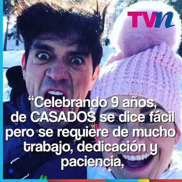 Elizabeth Álvarez y Jorge Salinas celebran su noveno aniversario de bodas