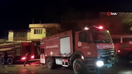 Marangoz atölyesinde çıkan yangın maddi hasara neden oldu