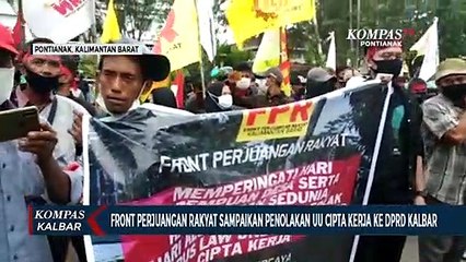 Tolak UU Cipta Kerja, Front Perjuangan Rakyat Audiensi ke DPRD Kalbar