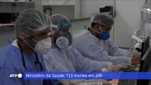 Covid-19: Brasil tem 713 óbitos em 24h