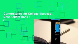 Cornerstones for College Success  Best Sellers Rank : #1