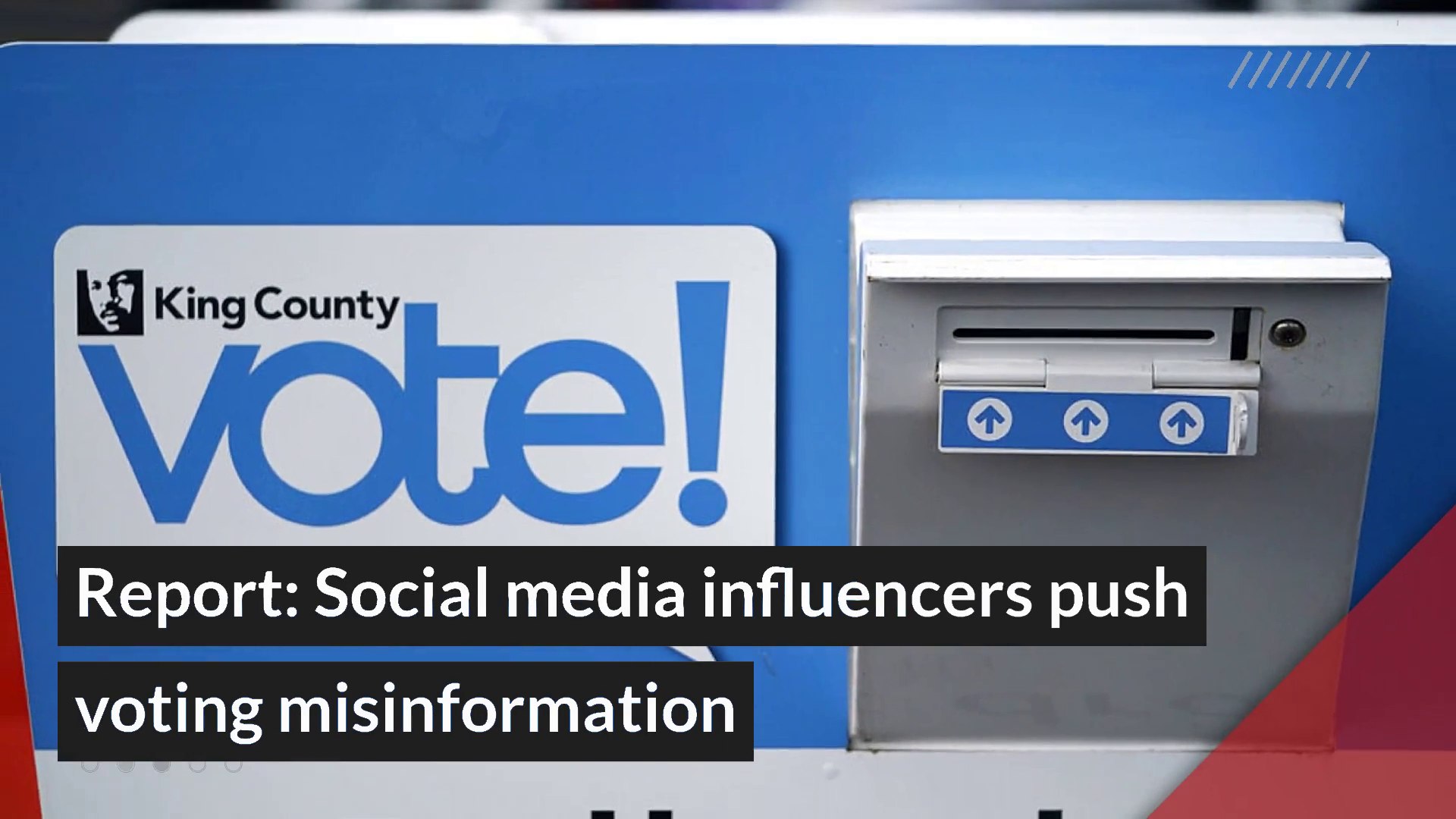 ⁣Report: Social media influencers push voting misinformation , and other top stories in general news 