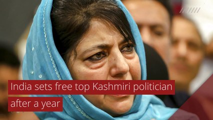 India sets free top Kashmiri politician after a year, and other top stories in international news from October 16, 2020.