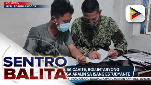 #SentroBalita | Isang pulis sa Cavite, boluntaryong nagtuturo sa mga aralin sa isang estudyante