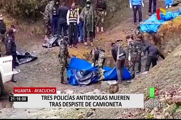 Tragedia en Ayacucho: 3 policías muertos deja despiste de camioneta