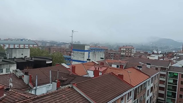 Euskadi registra todavía lluvias débiles este viernes