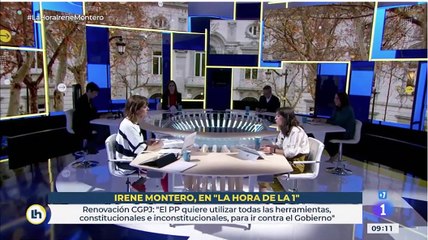 Irene Montero se pone chula en TVE: "Ni contemplo la opción de que Pablo Iglesias tenga que dimitir. Sería un escándalo internacional"