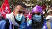 Profissionais de saúde franceses em greve