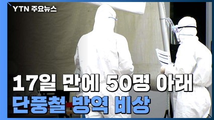 17일 만에 50명 아래...주말 이동량 증가에 단풍철 방역 비상 / YTN