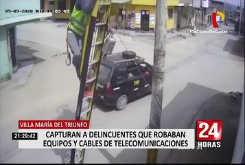 Capturan y luego liberan a delincuentes que robaban equipos y cables de telecomunicaciones