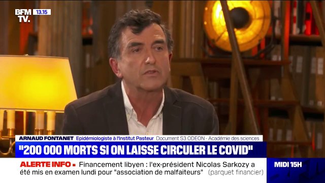 L'épidémiologiste Arnaud Fontanet estime que laisser circuler le virus fera plus de 200.000 morts