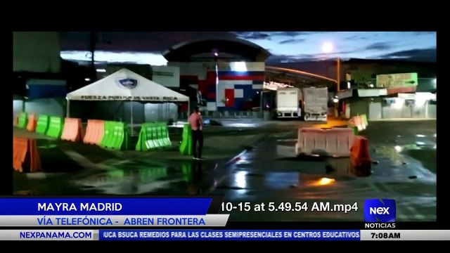 Frontera en Paso Canoas ya se encuentra abierta - Nex Noticias