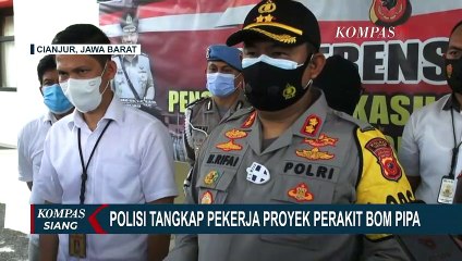 Pekerja Proyek Perakit Bom Pipa di Cianjur Ditangkap