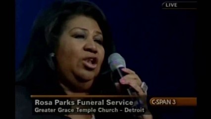 Aretha Franklin - I'll Fly Away - Rosa Parks Funeral - 2005