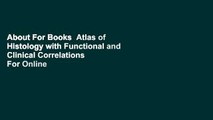 About For Books  Atlas of Histology with Functional and Clinical Correlations  For Online