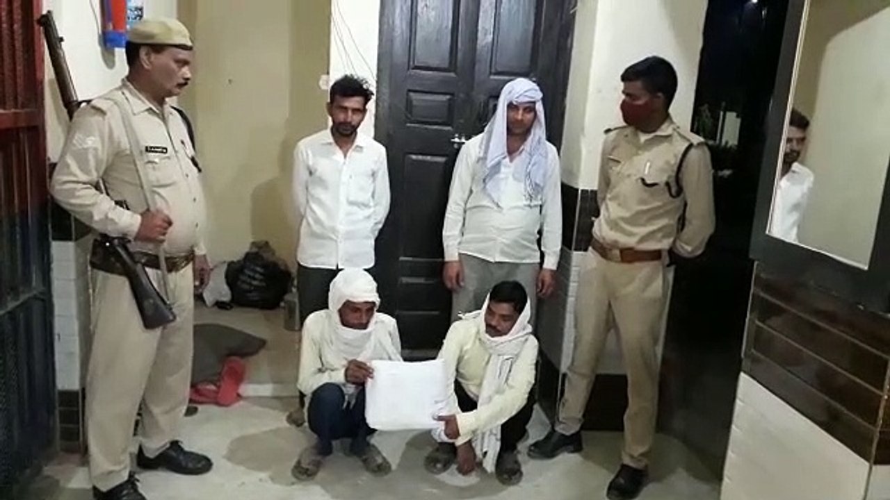 कैराना पुलिस ने 4 जुआरियों को गिरफ्तार कर भेजा जेल