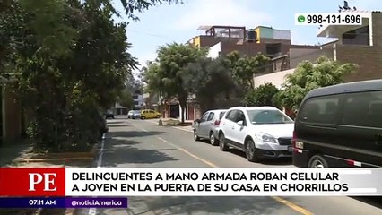 Cámaras captan asalto a joven en la puerta de su casa | Primera Edición (HOY)