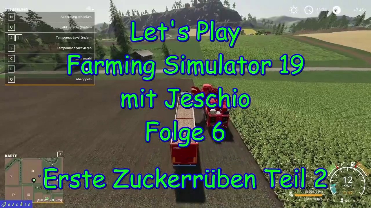 Lets Play Farming Simulator 19 mit Jeschio - Folge 006 - Erste Zuckerrüben Teil 2
