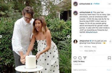 Ashley Tisdale reveals the gender of her baby