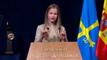 Dicurso íntegro de la princesa Leonor en los Premios Princesa de Asturias
