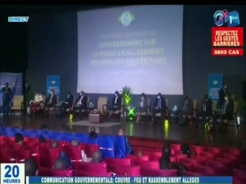 RTG/ Résumé de la conférence de presse du Gouvernement sur l’allégement des mesures barrières contre la Covid-19