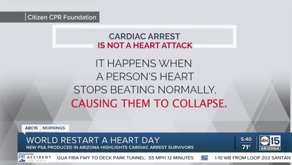 New PSA produced in AZ highlights cardiac arrest survivors