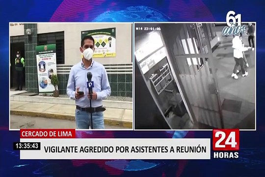 Cercado de Lima: vigilante recibe golpiza por evitar reunión