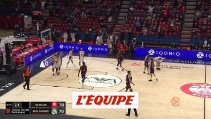 Milan vient à bout du Real Madrid - Basket - Euroligue - 4e j.