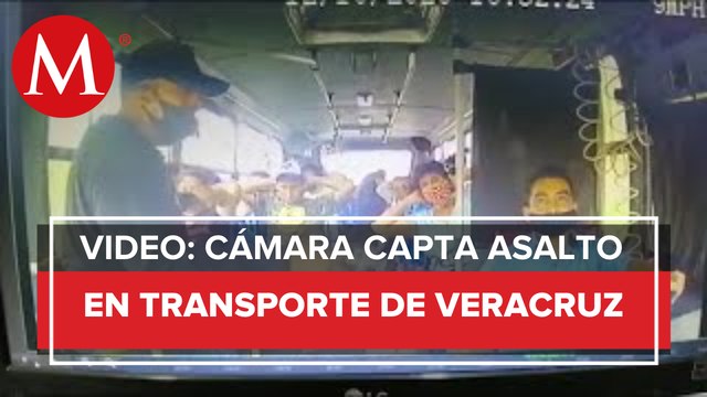 Captan en video asalto en autobús de Fortín de las Flores, Veracruz