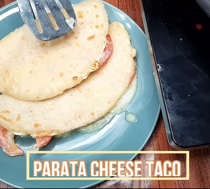 Parata Cheese Taco Mexicana Homemade in Tawa | Snacks Recipe | cheese Taco