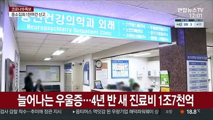 늘어나는 우울증…4년 반 새 진료비 1조7천억