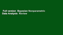 Full version  Bayesian Nonparametric Data Analysis  Review
