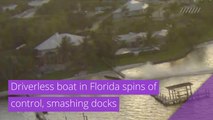 Driverless boat in Florida spins of control, smashing docks, and other top stories in strange news from October 17, 2020.