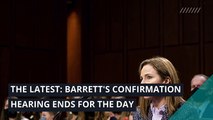 The Latest: Barrett's confirmation hearing ends for the day, and other top stories in politics from October 17, 2020.