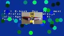 Full E-book  Oae Assessment of Professional Knowledge Multi-Age (Pk-12) (004) Secrets Study