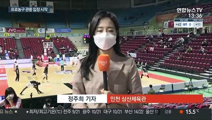 8개월 만에 돌아온 농구팬들…실내스포츠도 관중 입장