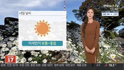 [날씨] 내일 전국 맑고 공기질 양호…낮밤 일교차 커