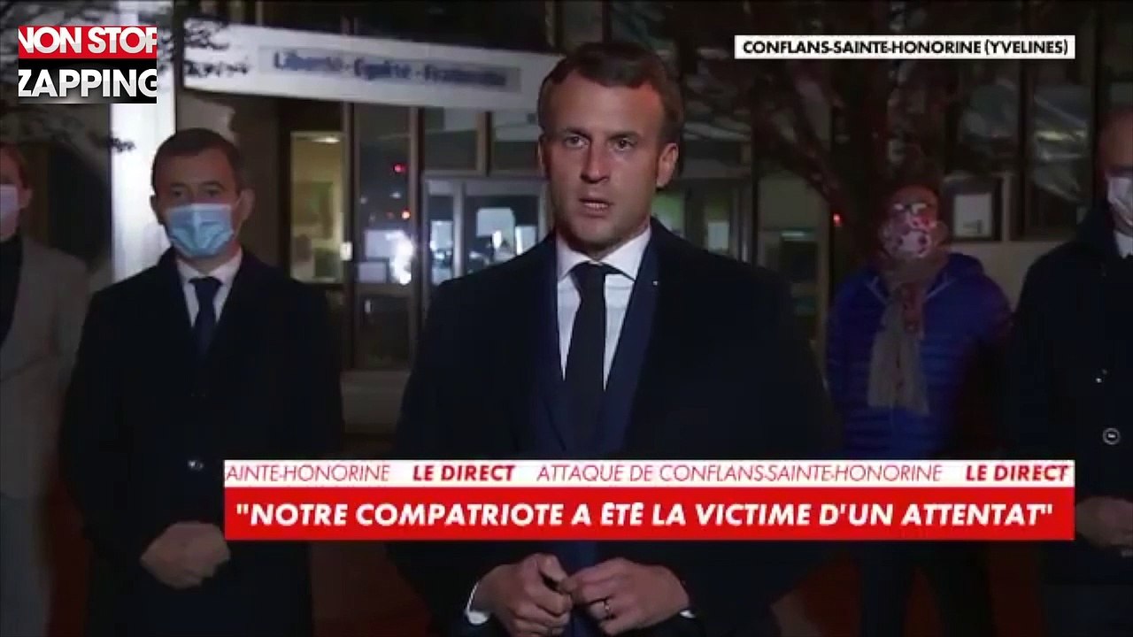 Emmanuel Macron à Conflans-Sainte-Honorine : "Ils ne passeront pas, ils ne nous diviseront pas" (vidéo)