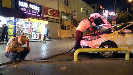 İtfaiyenin kedi ile imtihanı