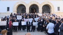 تونس.. وقفة احتجاجية لمحامين ضد الضغوط الأمنية على القضاة