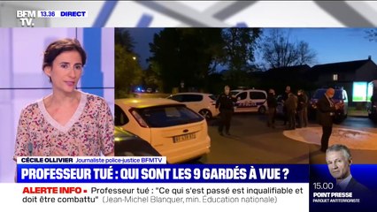 Professeur tué: qui sont les neuf personnes gardées à vue ?