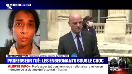 Pour Sophie Venetitay (SNES-FSU), les professeurs doivent être "soutenus et protégés sur le long terme"