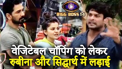 Abhinav & Rubina Fight Over Vegetable Chopping’; Latter Calls Senior Sidharth To Have Some Stature