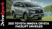 2021 Toyota Innova Crysta Facelift Unveiled | Expected Launch Date, Prices, Specs & Other Details